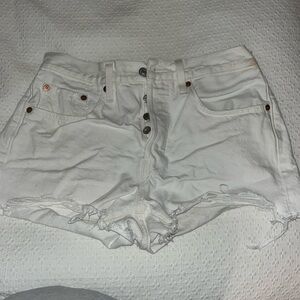 Levi’s 501 White Short 25” Waist